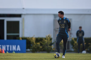 Argentina national team trains ahead of Chile clash